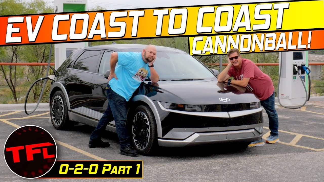 The Road Trip From Hell or Heaven? We Cannonball an Electric Car 2,500 Miles from Coast to Coast PT1