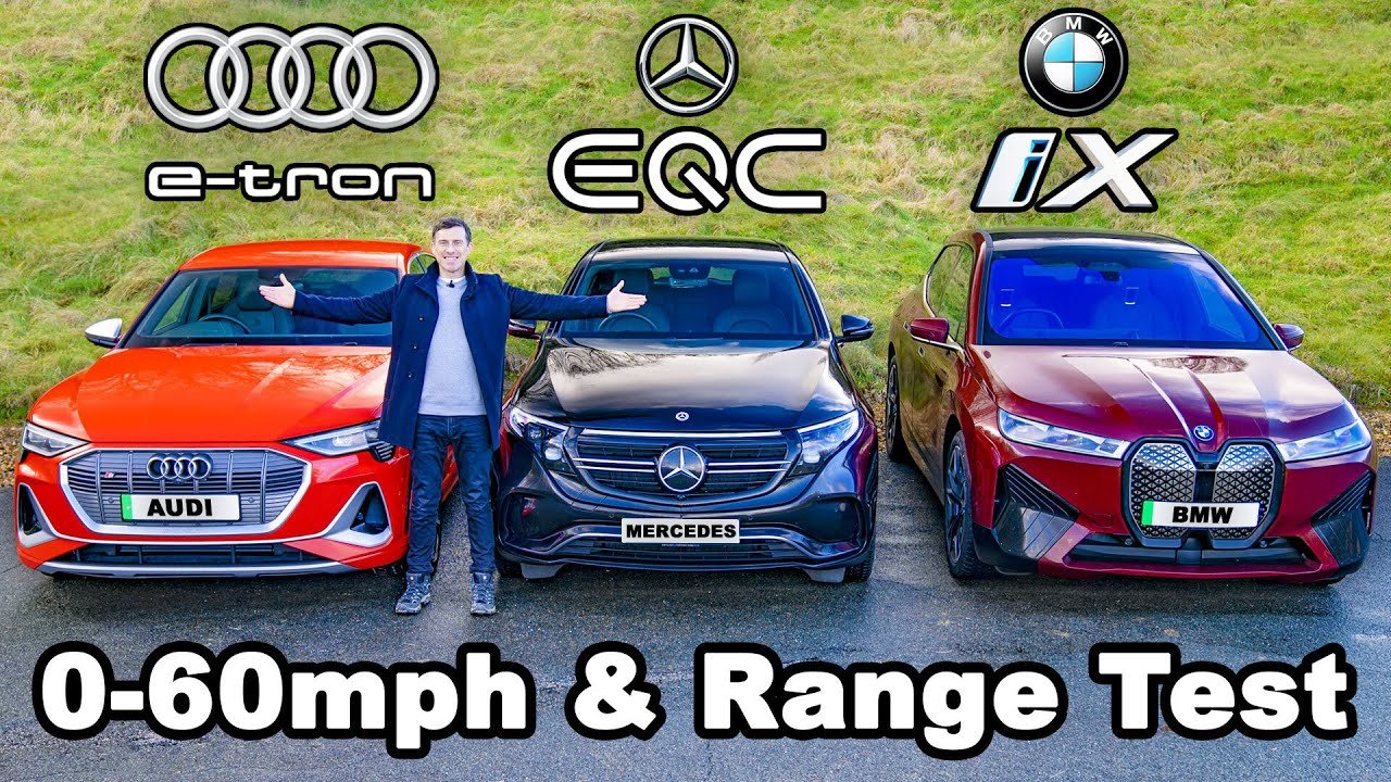 BMW iX v Audi e-tron v Mercedes EQC review & RANGE TEST!