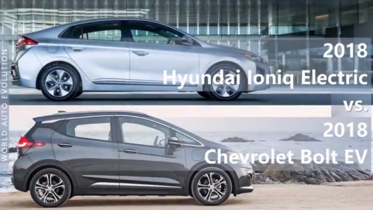 2018 Hyundai Ioniq Electric vs 2018 Chevrolet Bolt EV (technical comparison)