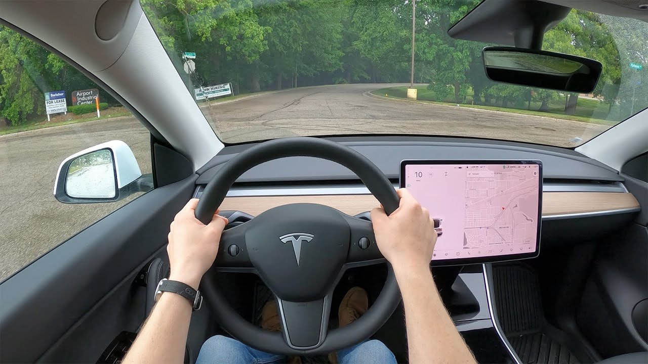 2021 Tesla Model Y Standard Range – Rainy POV Test Drive (Binaural Audio)