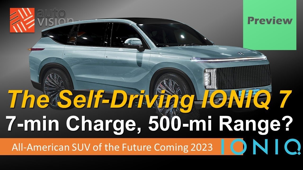 Hyundai IONIQ 7 Electric 3 Row SUV! Future is Coming in 2023! 7 Minute Charge Time 500 Miles Range!