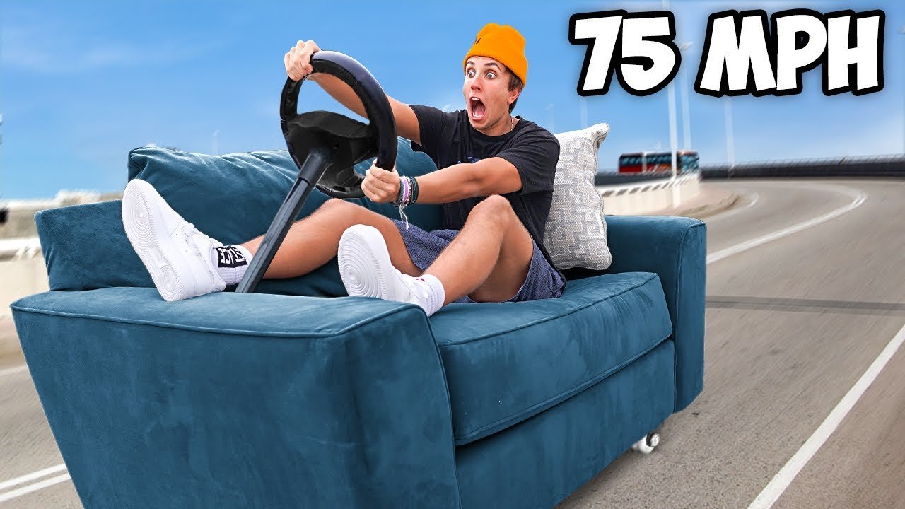 I Turned My Couch into an Electric Car!