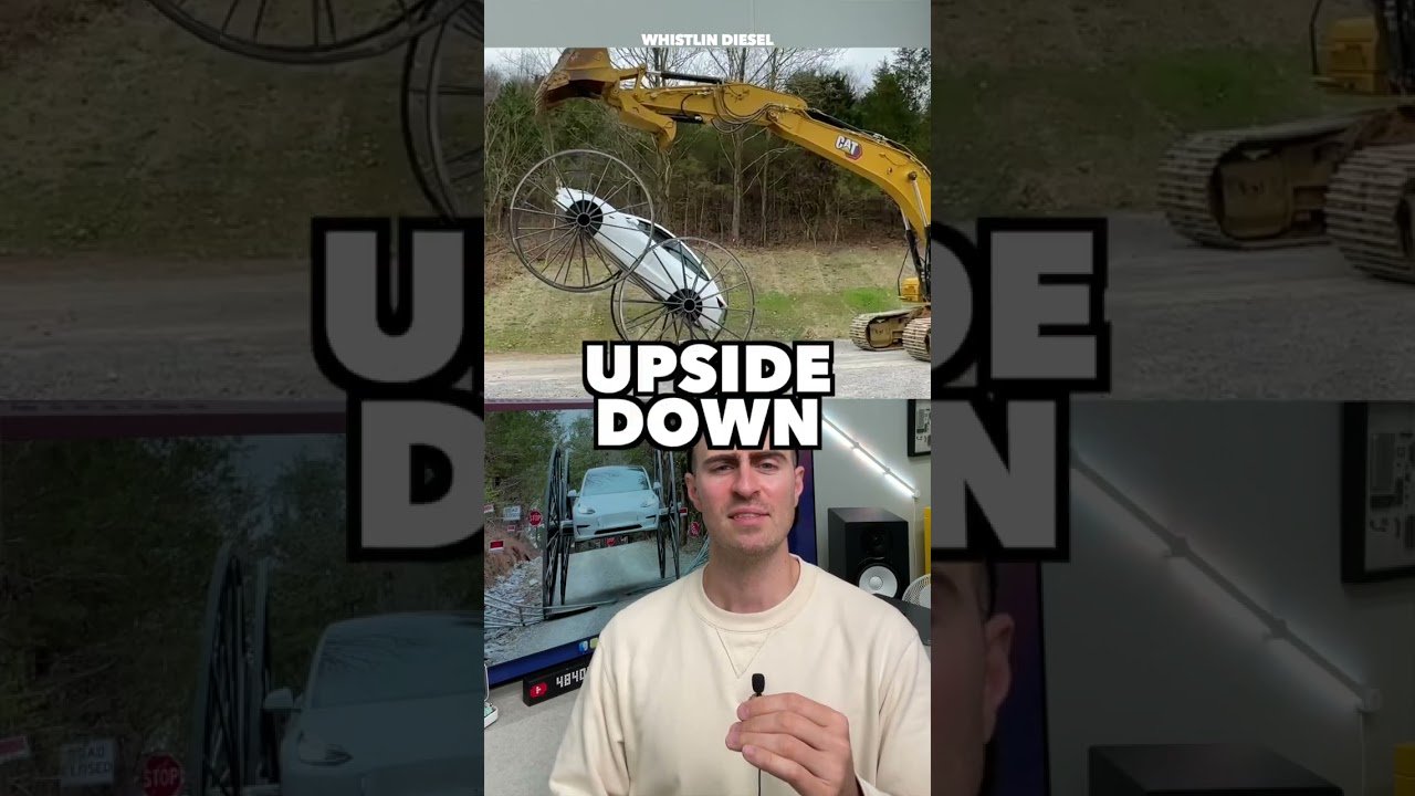 Upside Down Tesla