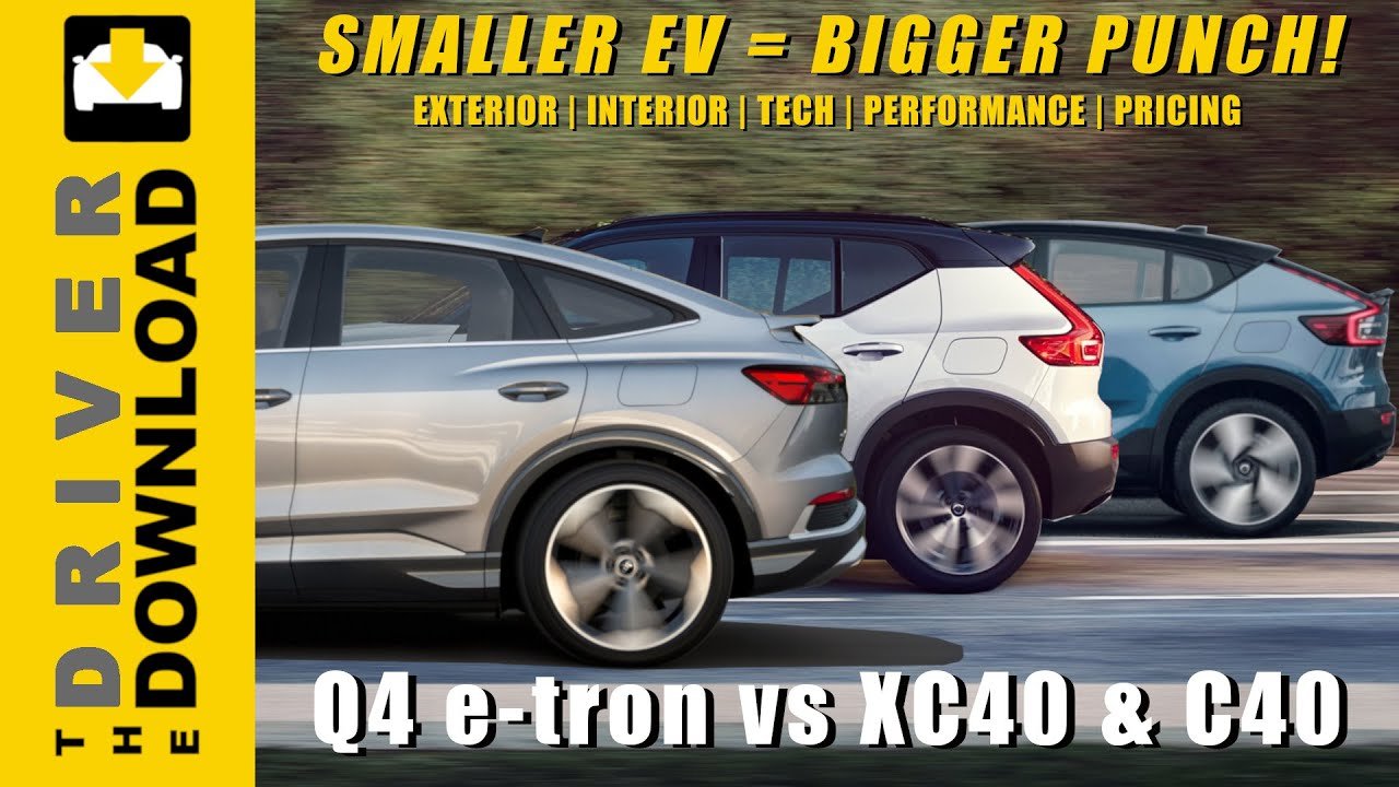 Q4 e-tron vs Volvo C40 & XC40 Recharge: Smaller EV = Bigger Punch!