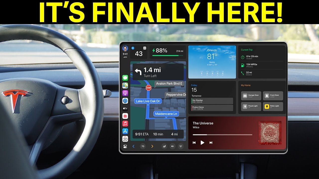 MASSIVE UPDATE – CarPlay is HERE! | Tesla Model 3 + Model Y