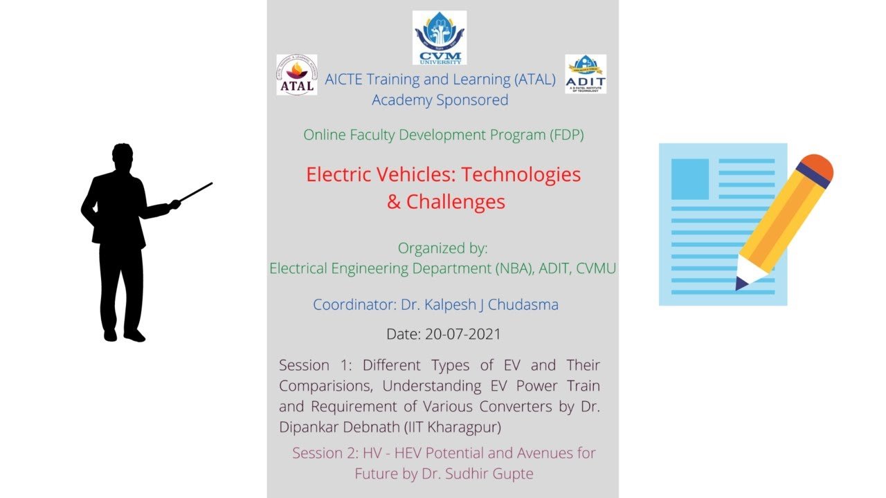 ADIT |Different types of EV and their comparison | Electrical Vehicle: Tech. & Challenge | ATAL