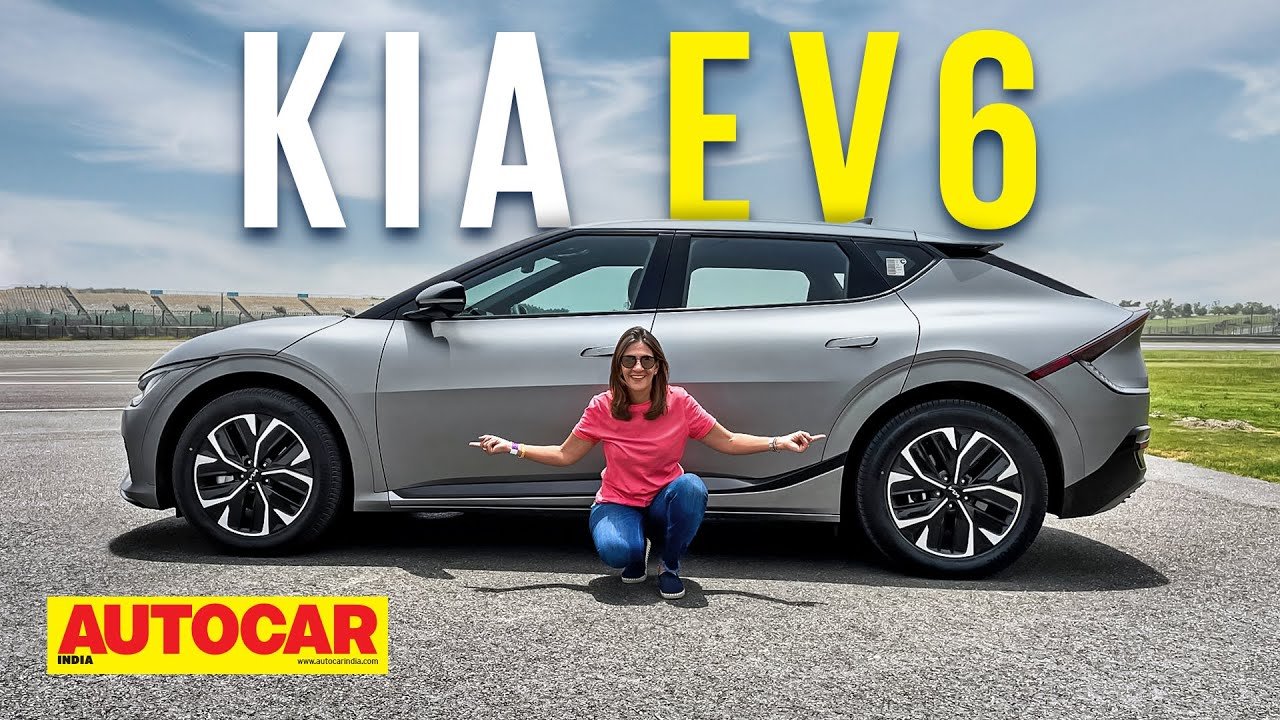 2022 Kia EV6 review – Futuristic 325hp all-electric Kia driven | Track Drive | Autocar India