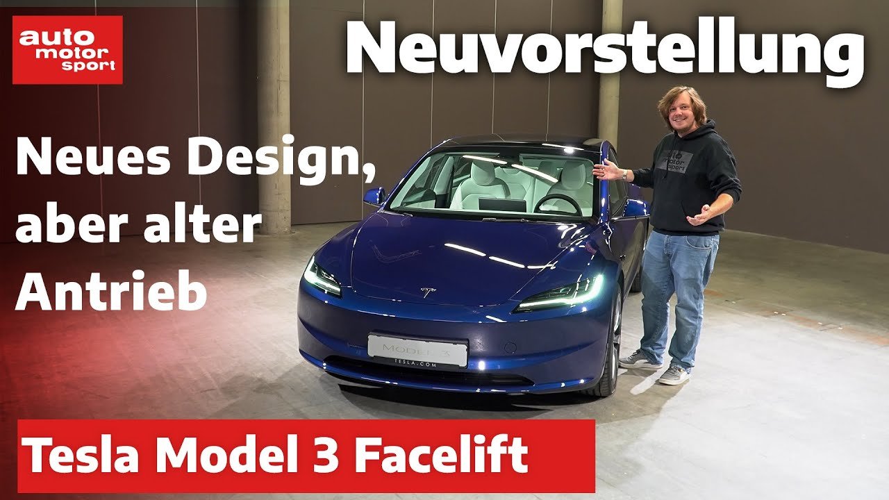 Neuvorstellung: Tesla Model 3 Facelift – IAA Mobility 2023 | auto motor und sport