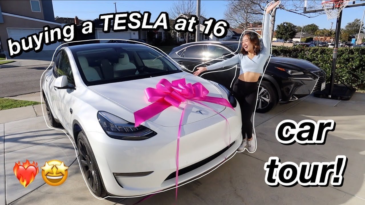 BUYING A TESLA AT 16 | car tour! Nicole Laeno