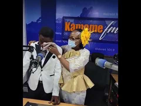 KELVIN MAINA AMAZING MOMENT WITH EV LUCY WA NGUNJIRI AT KAMEME FM