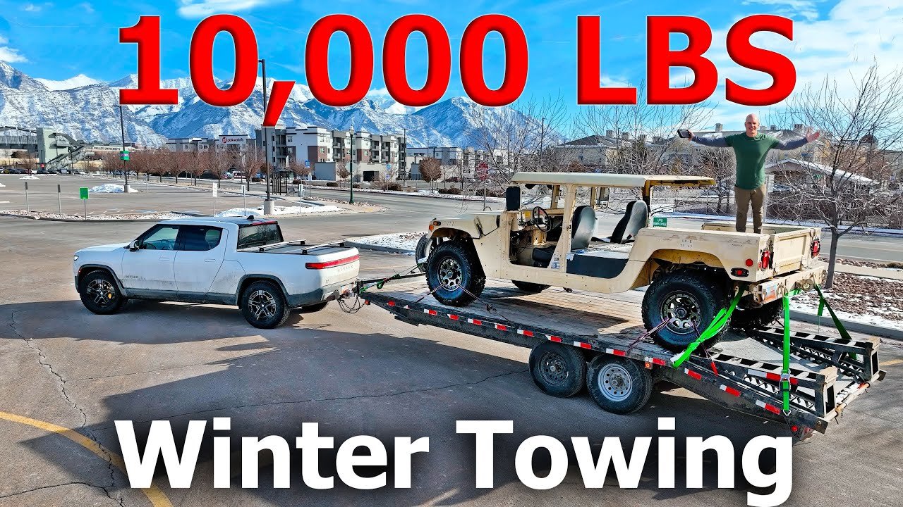 I tried towing 10,000 pounds in freezing weather… My EV Truck Lied!