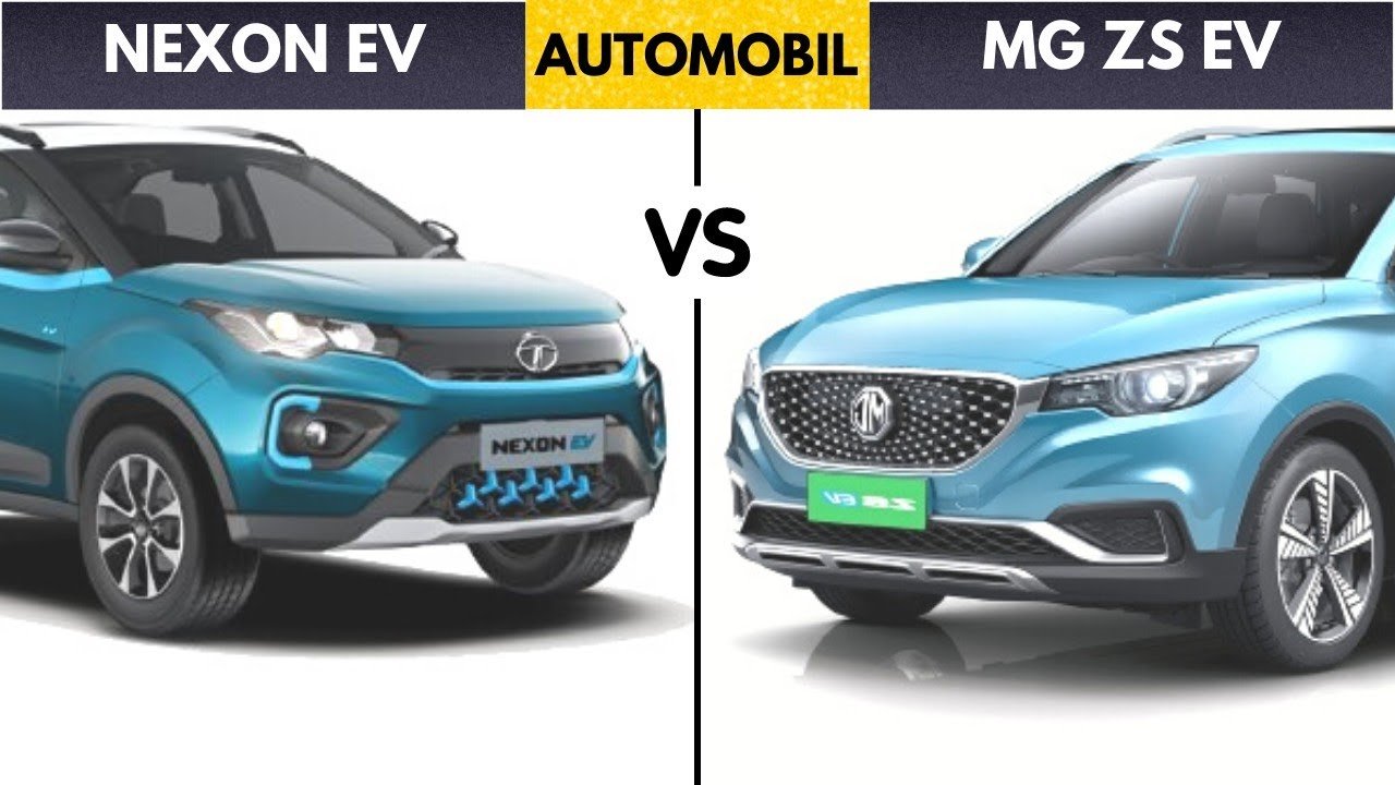 Tata Nexon EV vs MG ZS EV Car Comparison | Car Details Analysis | Automobil