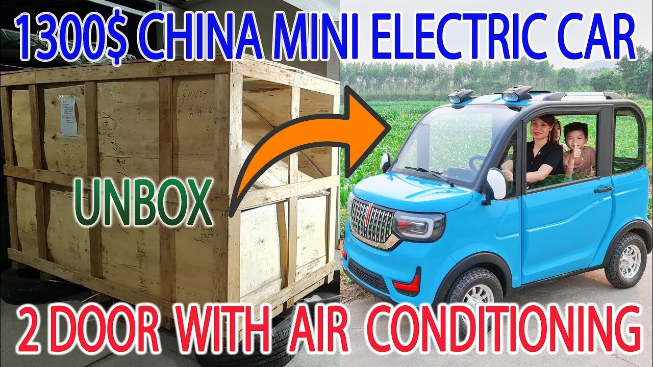 Unbox 1300$ China Mini Electric Car 2 Door 60v 1500W 73Ah with Air Conditioning