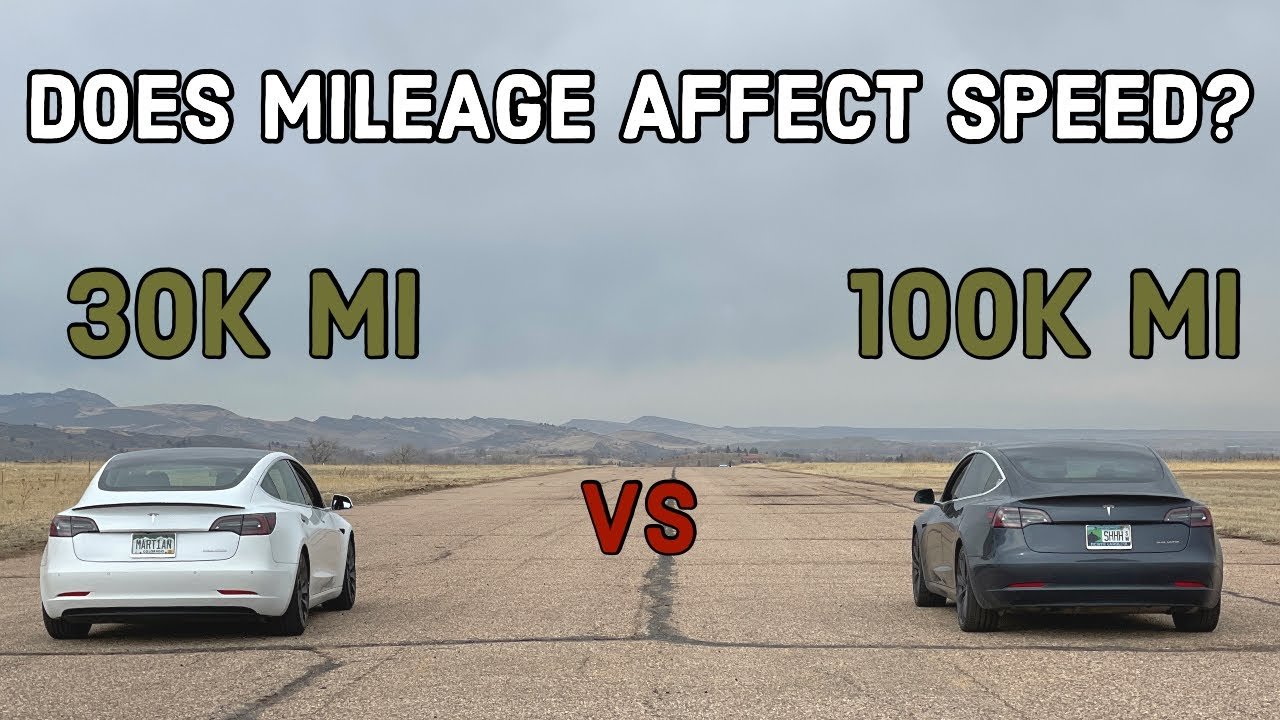 Does Mileage Impact EV Acceleration? Tesla Model 3 Performance 30k vs 100k mi Test.