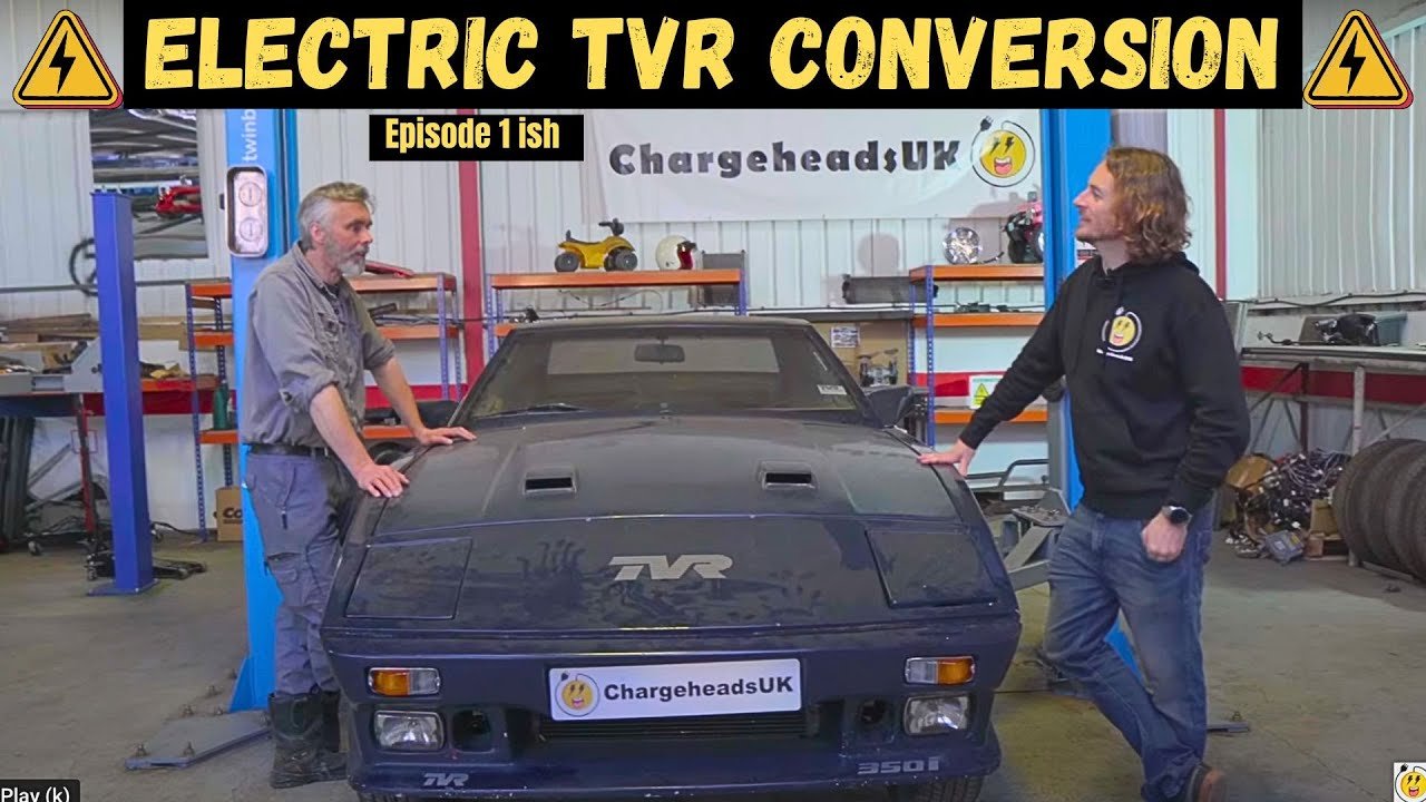 How do you make an exciting EV? Fit a TVR with a Tesla motor and add batteries #tvrwedgee #teslaswap