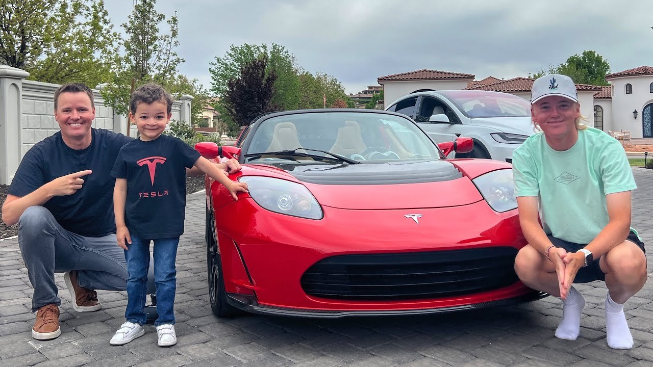 Tesla Roadster Ride is his ONLY Wish!