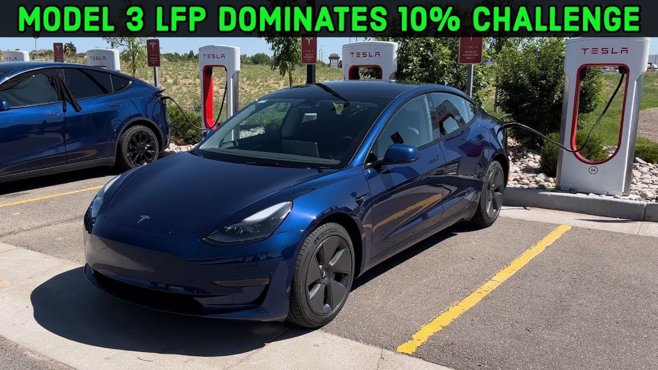 Tesla Model 3 RWD (LFP) Is Pure Magic In Our 10% EV Road Trip Challenge!