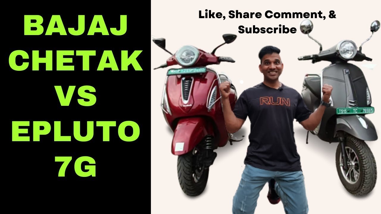 Bajaj Chetak VS Pure EV Epluto 7G Comparison #EV