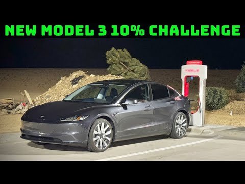 New Tesla Model 3 Long Range 10% Road Trip EV Challenge! Here’s How Far You Can Go Between Chargers