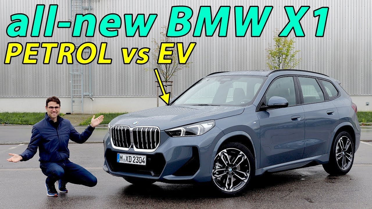 all-new 2023 BMW X1 driving REVIEW – 23i petrol vs iX1 EV car comparison