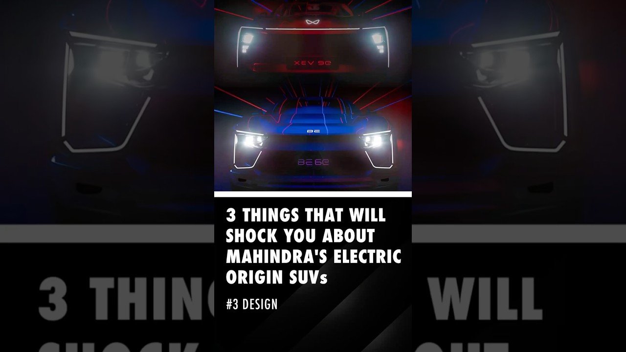 Mahindra’s EVs feature a futuristic design #shorts