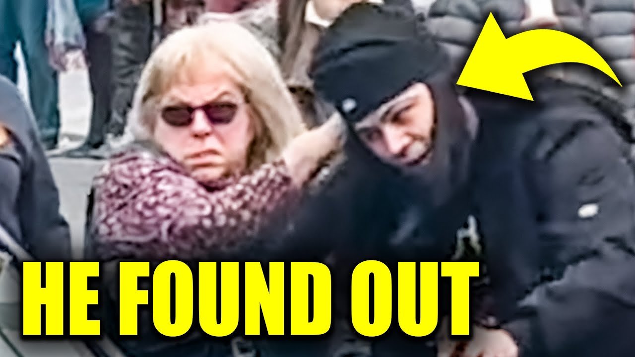 MAGA Troll Crashes Tesla Protest… It Does NOT End Well