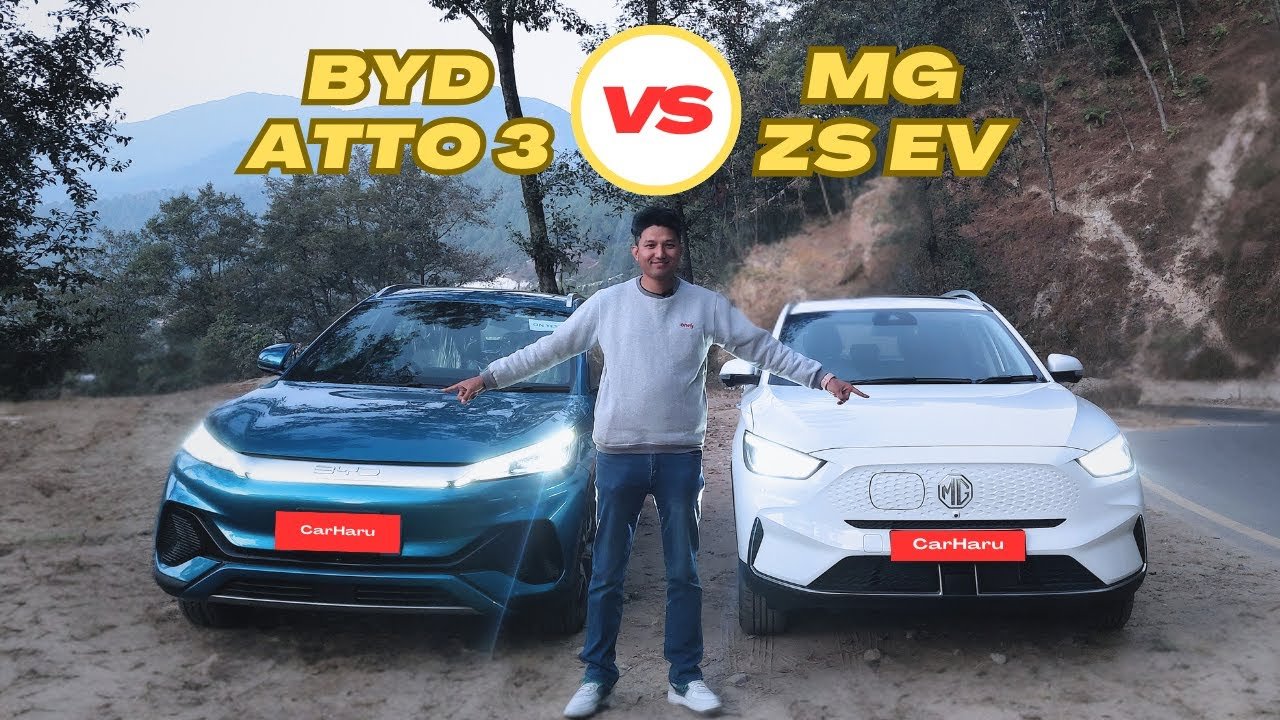 BYD Atto 3 VS MG ZS EV Full in-depth Comparison of Most Popular EV of Nepal