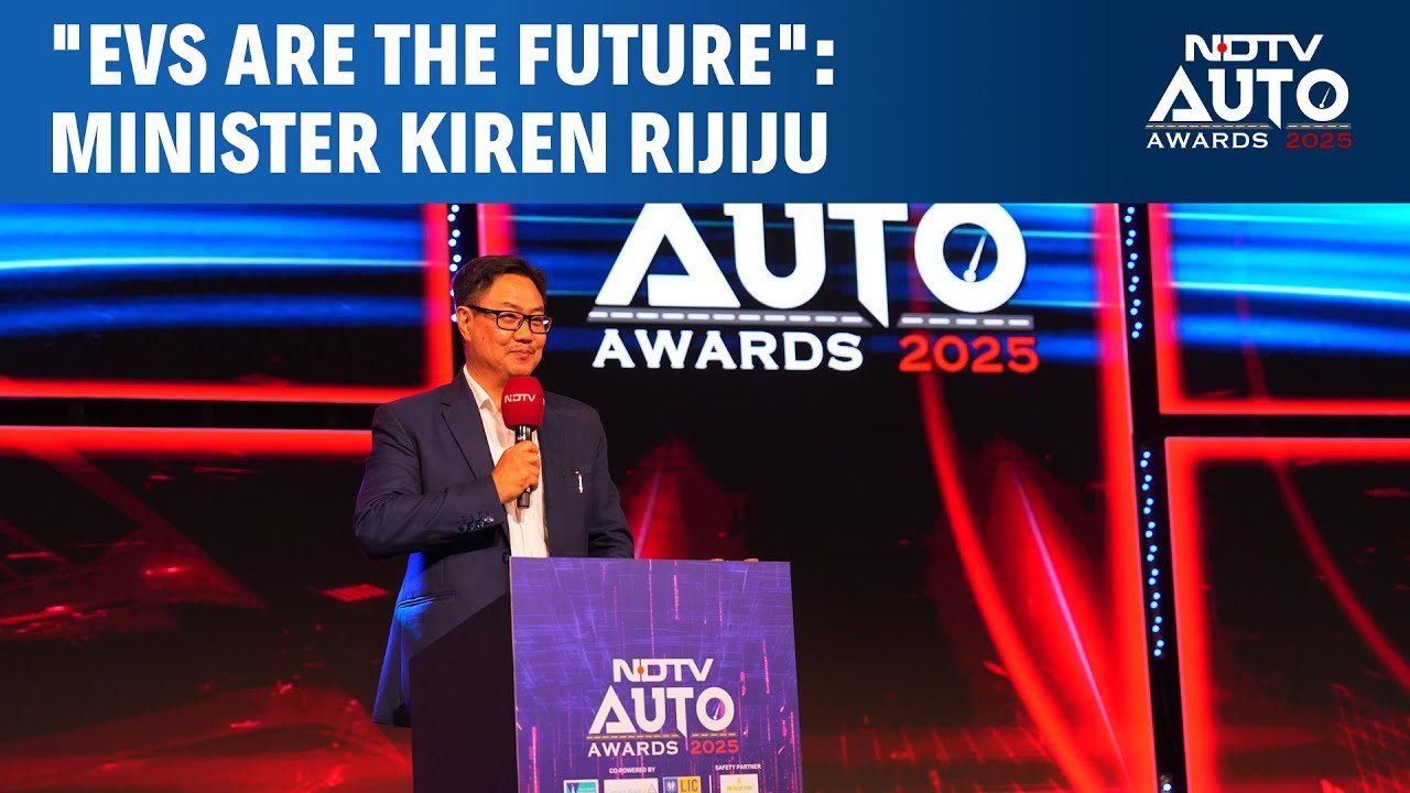NDTV Auto Awards | “EVs Are The Future”: Minister Kiren Rijiju At NDTV Auto Awards