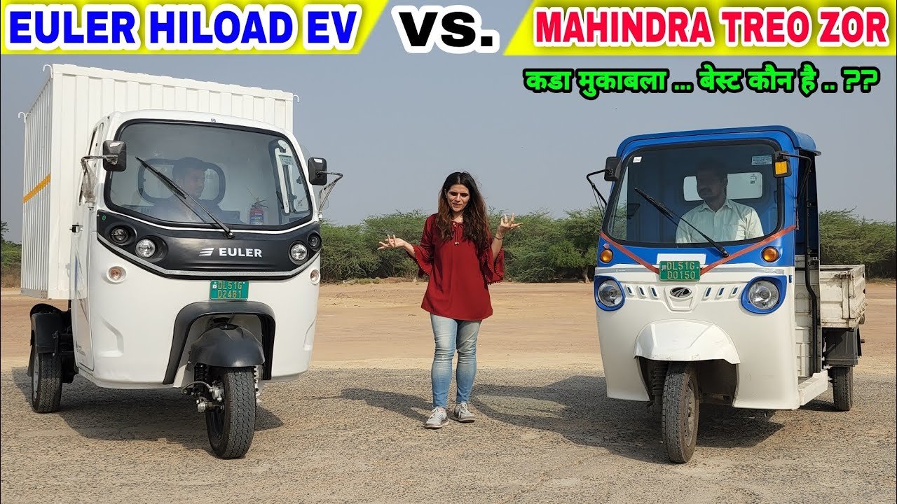 Euler HiLoad EV vs Mahindra Treo Zor | Comparison Review | Which Is Best To Buy | Electric Cargo !!
