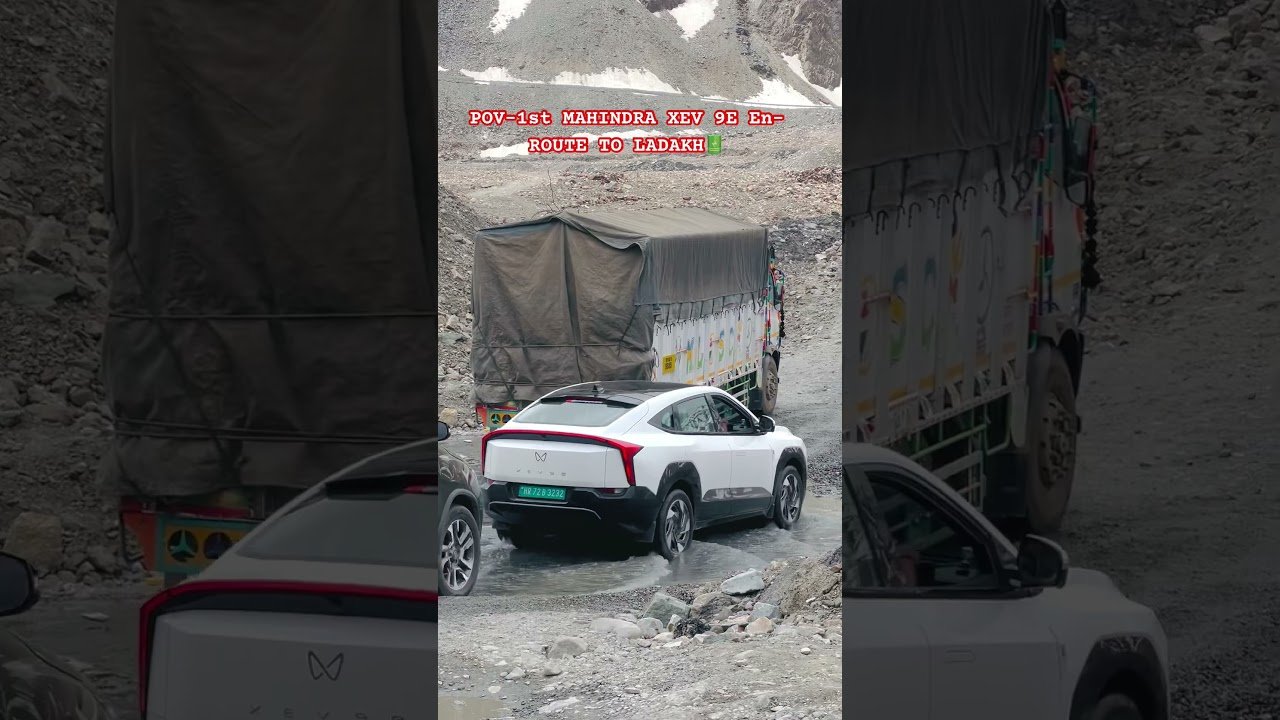 1st Mahindra XEV 9E En-ROUTE TO LADAKH #mahindraxev9e #ev #xev9e#1st In Ladakh #India #mahindraindia