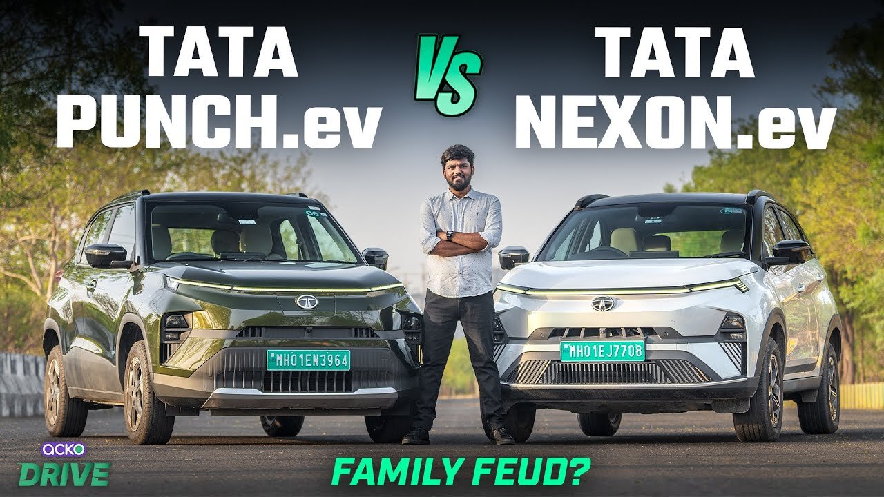 Tata Punch EV vs Tata Nexon EV | Comparing Tata’s Green Siblings