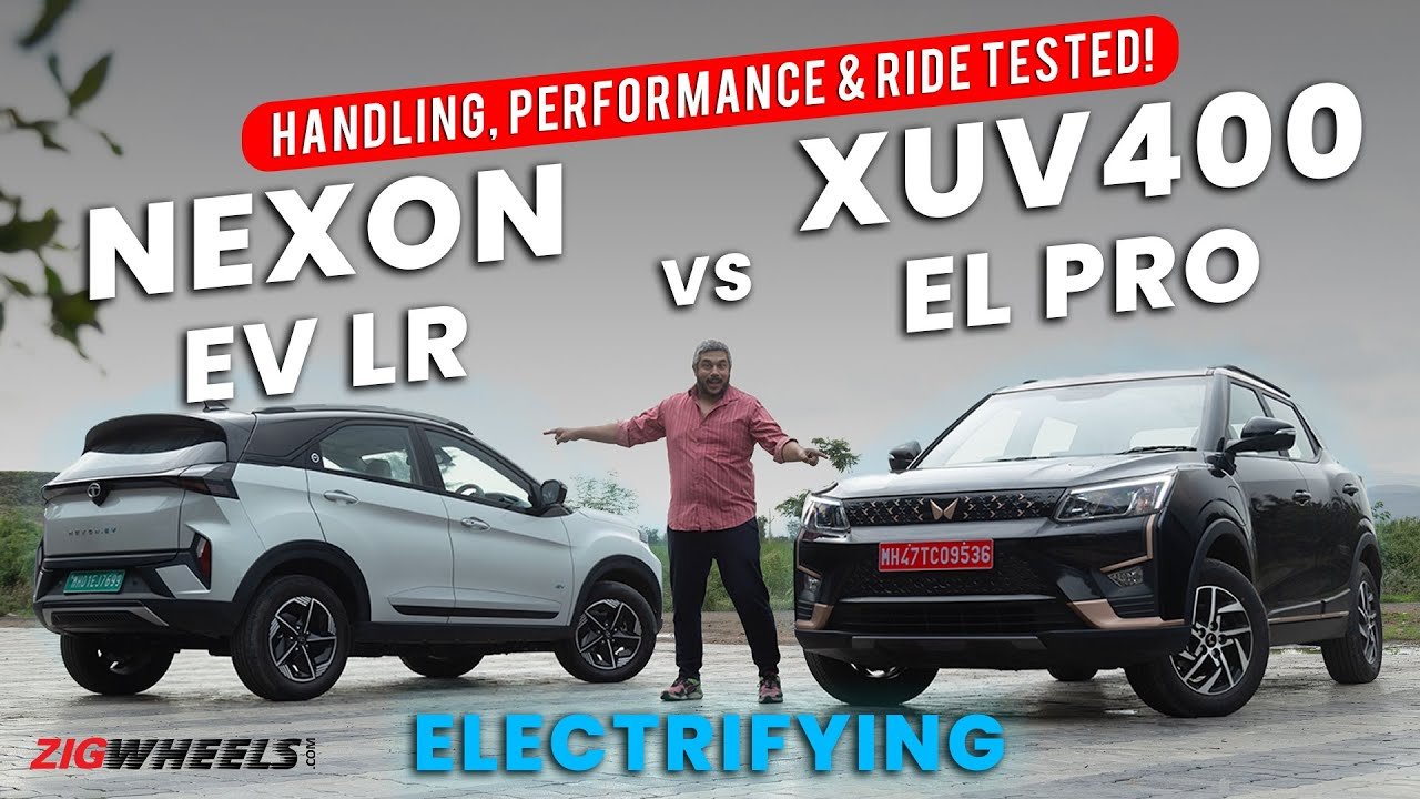Mahindra XUV400 vs Tata Nexon EV | Handling, Performance & Ride Compared | ZigWheels.com