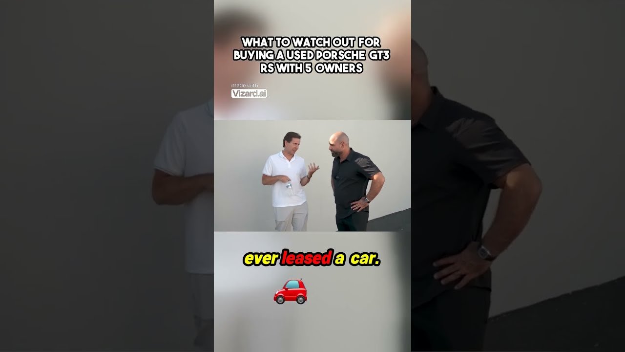 What to Watch Out for Buying a Used Porsche GT3 RS with 5 Owners