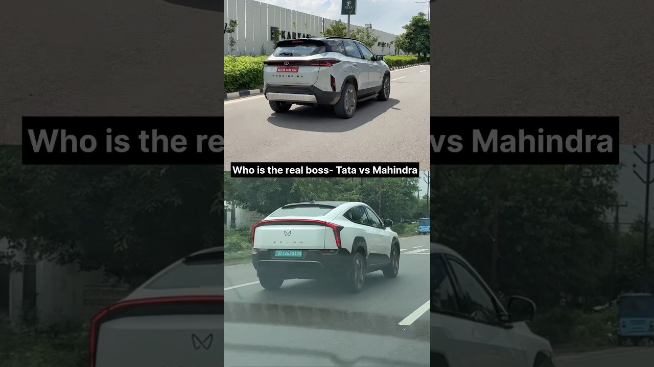 Tata Harrier ev vs Mahindra Xev9e Comparison #mohitvihem #tataharrierev #mahindraxev9e #shorts